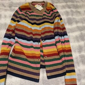 Mini Boden Multicolor Striped Sweater Size 11-12 Nwt